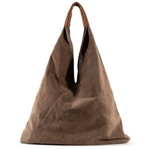 Estia Italian Brand New Suede Tote Bag. Minimalist Style Bag. Made in Italy.